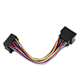 Miniatyrbilde 5 av 5: 23cm 52-pins forlengelsesadapterkabel med Quadlock-kontakt radio ledningsnett for A1 A3 A4 A5 A6