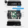 Miniatyrbillede 3 af 5: Multifunktionelt Mini-Computer Kit Designet til 5, Aluminium Alloy Kabinet til PCIe Adapter A