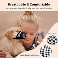 Miniatyrbillede 2 af 5: Hundemask, blød netmaske, egnet til små og mellemstore hunde, Chihuahua, Puddel, Husky, Labrador Retriever, åndbar hundemusling, egnet til