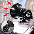 Miniatyrbild 3 av 5: 7 Ljud Stark Signalhorn Polis Brandbil Varningslarm 150db Siren Pa Högtalarsystem Mengxi