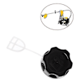 Miniatyrbillede 4 af 5: Universal brændstoftankdæksel til 43cc 52cc osv. Strimmer Hæk Hvid Græs