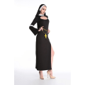 Pikkukuva 3 / 4: Halloween Nainen Pappi Cosplay Puku Cross Priest Puku Nun Cosplay Munkki Puku Peliasu M