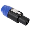 Pikkukuva 2 / 5: 8 kpl Audio-kaapelisovitinliittimiä, 4-napainen audio-kaiutinliitin Twist Lock, yhteensopiva Speakonin kanssa