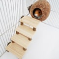 Miniatyrbild 5 av 5: Kokosnöts Hamsterhus Sovbur Tillbehör Tränings Hamsterkoja för Råtta