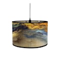 Miniatyrbild 2 av 5: Trumtryck Lampskärm, Tryckt Trumlampskärm, 30 cm Topp x 30 cm Botten x 20 cm Hög Trumformad Lampskärm, Bambulampskärm Endast för Matsal