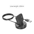 Miniatyrbilde 2 av 5: for Smart Watch USB-ladekabel Dataholder Strømlader Adapter Dock Mount Bracket Cradle Egnet for Watch 3/2/3 Svart