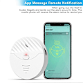 Miniatyrbillede 2 af 4: Tuya Smart WiFi Alarm Dør- og Vindues Vibrationssensor Sikkerhedsbeskyttelse Alarm Fungerer med Alexa, Smart Life (Hvid)