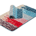 Miniatyrbild 1 av 5: Tflycqbadrumsmatta Set om 2 Absorberande maskintvättbara halkfria badmattor Lyxiga mjuka mikrofiber Färgglada badmattor för badrum kök och sovrum