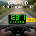 Miniatyrbillede 3 af 5: 5,5 tommer GPS-speedometer kilometertæller HUD digitalt display, med overhastighedsalarm til alle køretøjer, biler, lastbiler, cykler, motorcykler, hastighed, kørelængde 24