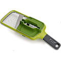 Miniatyrbilde 1 av 5: Multi Håndholdt Mandolin Kutter med Matgrep og Justerbare Blader, Tåler Oppvaskmaskin, One-size, Grønn