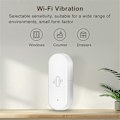 Miniatyrbild 2 av 5: Tuya WiFi Smart Vibrationssensor Rörelsedetektering Realtids Fjärrövervakning Alarm för Hem Fönster Dra