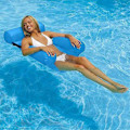 Miniatyrbild 3 av 5: Pool Float Stol, Uppblåsbar Pool Blå för Vuxna