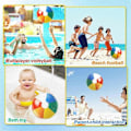 Miniatyrbillede 3 af 5: Strandbolde Bulk, Strandlegetøj til Sommerfester, Vandlege, Fødselsdagsfestartikler Dekorationer, Klassisk Regnbuefarve