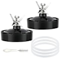Miniatyrbilde 1 av 5: (2 STK, 9,9 cm) 6 Finner Blenderkniv Kompatibel for Ninja Blender Kniverstatning for Auto IQ BL456-70