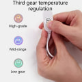 Miniatyrbillede 5 af 5: Elektrisk Fodvarmer 3 Gear Vinter Opvarmede Hjemmesko Usb Hurtig Opvarmning Fodvarmer Deep gray M