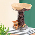 Miniatyrbillede 4 af 5: Gotisk Træstub Form Ornament Juleplæne Udendørs Dekorationer Udendørs Julepynt Dejlig Statue