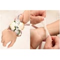 Miniatyrbilde 5 av 5: 2023 - Håndleddsblomst Rose Bryllup Håndleddsblomst 6 Stykker Vintage Bryllupsblomst Håndleddsstropp Armbånd (ShiKai)
