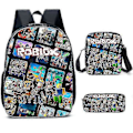 Miniatyrbillede 1 af 4: Stykke Roblox Rygsæk Skoletaske Rejsetasker