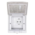 Miniatyrbilde 3 av 5: Vanntett Innfelt Stikkontakt med Nettverkskabelport - EU Standard AC250V, Flammehemmende