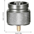 Miniatyrbilde 2 av 2: Camping Stove Adapter, 1 Lb Propan Liten Tank Input En417 Lindal Ventil Output - Propan Til Butan Konverteringskobling, Liten Tank Input En417 Lindal Va