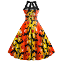 Pikkukuva 2 / 3: Halloween Women Summer Slim Hihaton A-linjainen Flare aurinkomekot COLOR 7 L