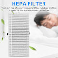Miniatyrbillede 4 af 5: 2-pak luftrenserfilter til HRF201B, erstatnings U HEPA-filter til FRF102B & Filter U, HRF201B, HHT290, Et
