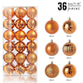 Miniatyrbilde 2 av 4: 36 stk/sett 3cm Juleball Juletrepynt Hjem Juleoppheng Nyttårsfest Dekorasjonsgave 2023 08 3cm 36pcs