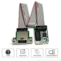 Pikkukuva 3 / 5: M.2 A+E KEY 2.5G Ethernet LAN -kortti RTL8125B Teollinen ohjausverkkokortti M.2 Gigabit Ethernet Net