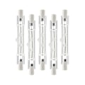 Miniatyrbillede 1 af 5: 5 Pakke R7s 118mm 300w 230v, r7s Halogen Lineær Pære, Dæmpbar Halogenlampe Til Byggeplads A