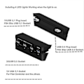 Miniatyrbilde 5 av 5: PS4 Spillkonsoll Hub, 4 USB-port Hub for PS4, USB 3.1