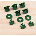 Miniatyrbild 4 av 5: Växthus Twist Clip 100 Set Växthus Fixerings Twist Clips Och Brickor för Aluminium Växthus Isolering Nät Skuggning