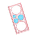 Miniatyrbillede 5 af 5: Geometrisk Tegne Skabelon Lineal, Præcis Kontor Tegne Skabelon Lineal, Matematik Lærings Skabelon Lineal til Bygning, Design og Studier