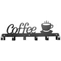 Miniatyrbild 3 av 5: Kaffemugghållare Väggmonterad, Kaffebarsdekor Skylt, Kaffekoppsställ, Kaffeskylt Mugghängare, Co