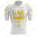 Miniatyrbilde 5 av 5: Svart UAE Team 2023 Golden Cycling Jersey Set Kortermet Herreklær Landeveissykkelskjorter Dress Sykkel Bib Shorts MTB Maillot 1 L