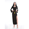 Miniatyrbillede 2 af 4: Halloween kvindelig præst cosplay kostume Cross præst kostume nonne cosplay munke kostume spil kostume M