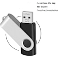 Miniatyrbild 4 av 5: 16GB USB 2.0 Flashminne Sticka Roterande USB-minnen Bulk 1-pack Svart, Portabel Datalagring för Universella Ändamål
