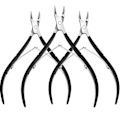 Miniatyrbild 1 av 5: 3-pack Nagelbandsklippare Nagelbandstänger Spetsigt Blad Nagelbandstrimmer Rostfria Nagelklippare Manikyrverktyg För Fingernaglar Ingen Nagelbandspusher