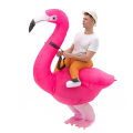 Miniatyrbilde 5 av 5: Rask levering Flamingoer/strutser/griffer Rider oppblåsbar drakt Stilig rollespillkostymer til aktivitetsfestscenen Flamingo