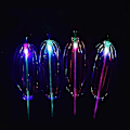 Pikkukuva 3 / 4: Monipuolinen Magic Flashing Twisted Bubble Wand -valolelu, pyörivä sateenkaarikuplapallolelu