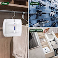 Miniatyrbillede 4 af 4: Genopladelig Lille Affugter, Højeffektiv Fugtabsorber til Soveværelse, Garderobe og Bogreol, EU-stik, 2 STK