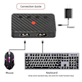 Pikkukuva 4 / 5: USB-näppäimistö ja hiiri Bluetooth 5.3 -sovitin, Bluetooth USB Hub -sovitin USB-johdolliselle näppäimistölle ja hiirelle