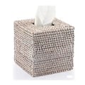 Miniatyrbillede 1 af 5: 1 stk. Firkantet Rattan Boks til Serviet Dekoration - Papirserviet Opbevaringsboks Servietboks Napkin Organizer til Hjemmekontor