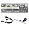 Miniatyrbilde 1 av 5: PCI-E til PCI Utvidelseskort Adapter ASM1083 Støtte Capture Card Lydkort Parallellkort Golden Tax