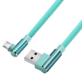 Pikkukuva 1 / 5: 1m 2m 3m Lataus Micro-kaapeli USB-pistoke 90 asteen kulmaan Micro Android -latausjohtoliitin TAO