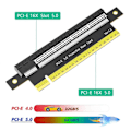 Miniatyrbild 3 av 5: PCI-E Express 5.0 16X Hane till Hona Förlängningskort Adapter