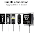 Miniatyrbillede 2 af 5: Strømadapter til Nest Hello Video Doorbell, Video Doorbell Video Intercom TY