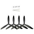 Miniatyrbilde 3 av 4: 4 stk 3-blad Propell For Mjx B3 B2 B2c B2w Bugs 3 Bugs 2 Hubsan H501s Rc Drone Quadcopter Svart Svart