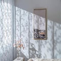 Miniatyrbillede 4 af 5: Blonde gardiner - Blomsterbroderede tynde blonde gardiner med takkede kanter, grå tynde gardiner med blomstermønstre, filtrerende gardiner til soveværelset, Li