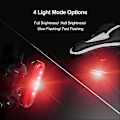 Miniatyrbillede 5 af 5: 2 stk. USB Genopladelig LED Cykel Baglygte Lysstærk 4 Tilstande Baglygte Vandtæt Cykel Baglygte