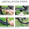 Miniatyrbillede 3 af 4: Justerbart Cykelstativ Aluminium Bagside Cykelstativ til Cykler